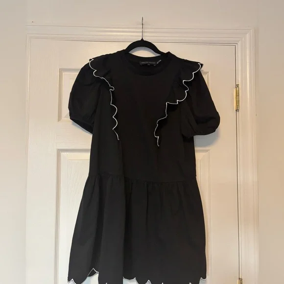 English Factory Scallop Edge Mini Dress Small - Picture 4 of 10